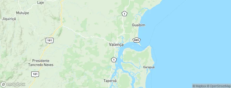 Valença, Brazil Map