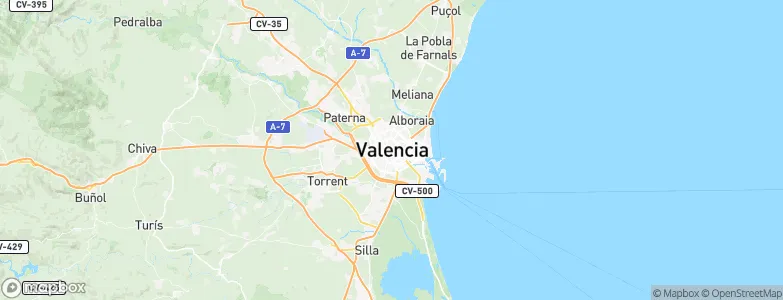Valencia, Spain Map