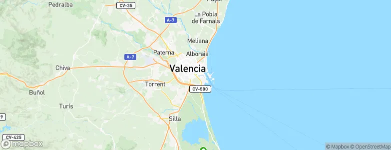 Valencia, Spain Map