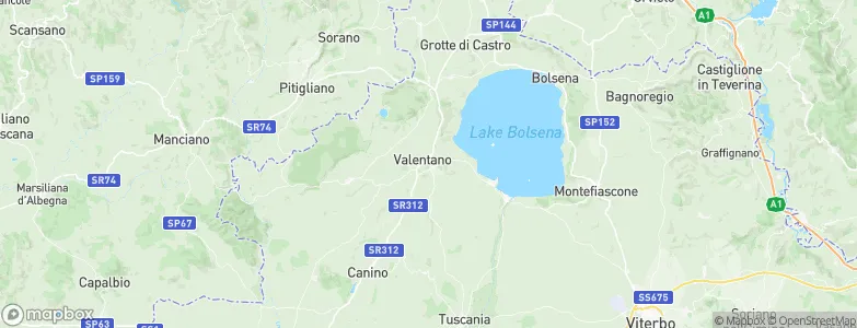 Valentano, Italy Map