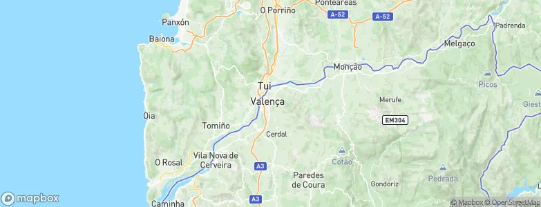 Valenza, Portugal Map