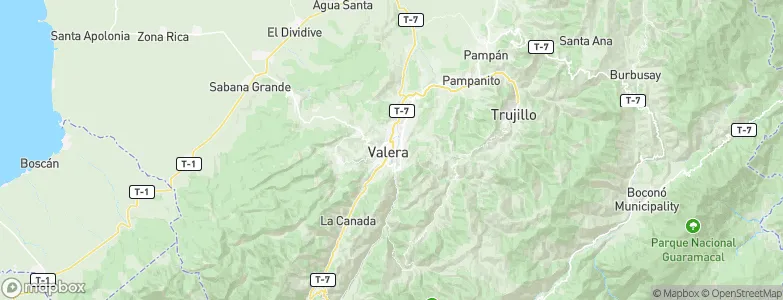 Valera, Venezuela Map