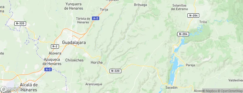 Valfermoso de Tajuña, Spain Map