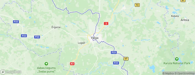 Valga, Estonia Map