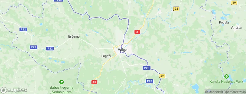 Valgamaa, Estonia Map