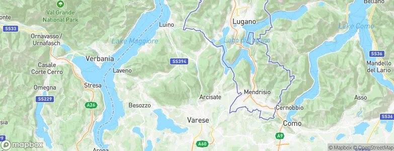 Valganna, Italy Map