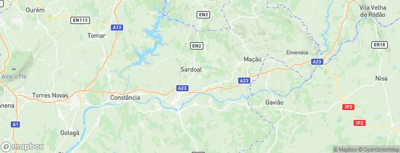 Valhascos, Portugal Map