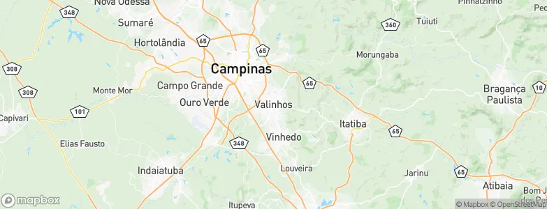 Valinhos, Brazil Map
