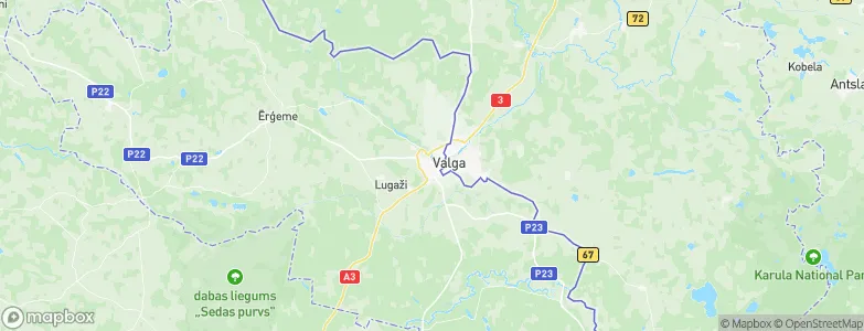 Valka, Latvia Map