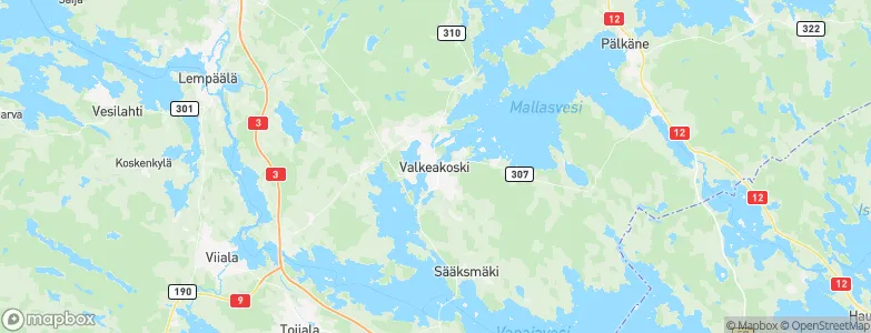 Valkeakoski, Finland Map