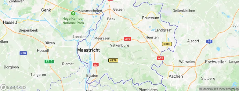 Valkenburg, Netherlands Map