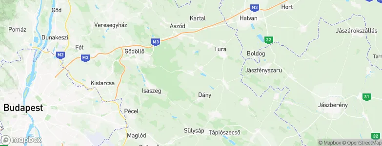 Valkó, Hungary Map