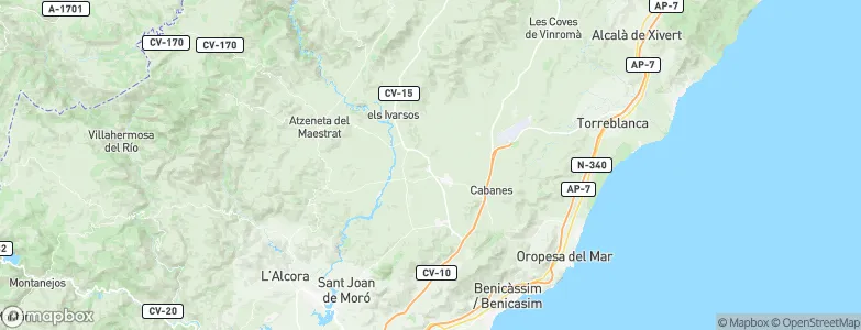 Vall d'Alba, Spain Map