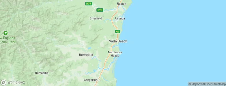 Valla Beach, Australia Map