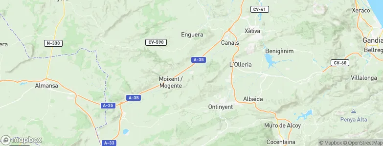 Vallada, Spain Map