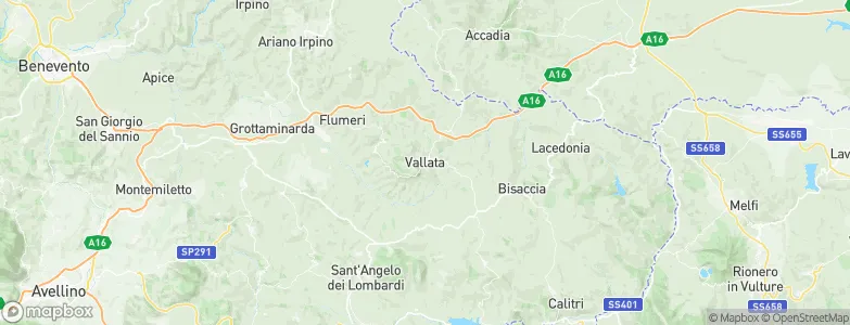 Vallata, Italy Map