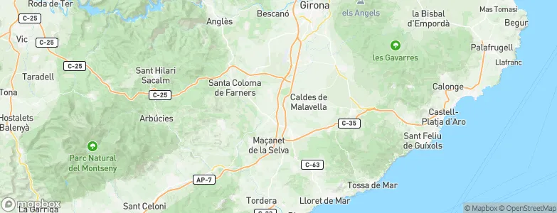 Vallcanera, Spain Map