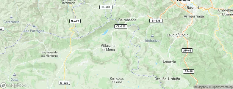 Valle de Mena, Spain Map