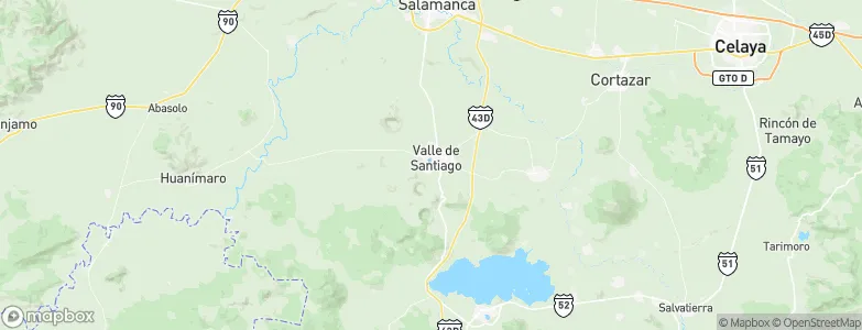 Valle de Santiago, Mexico Map