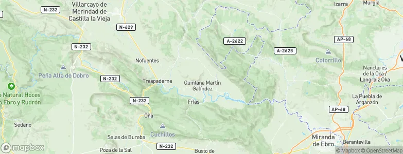 Valle de Tobalina, Spain Map
