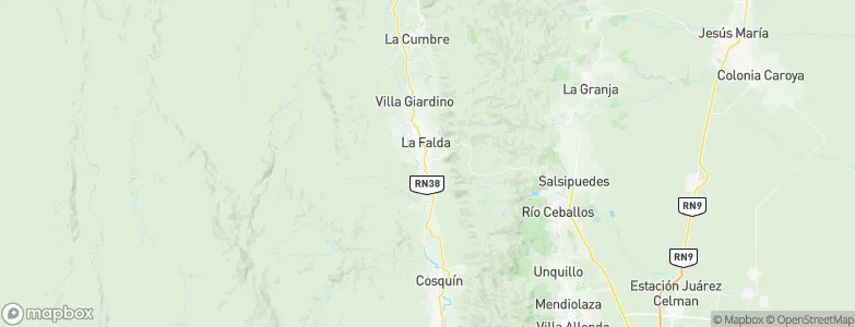 Valle Hermoso, Argentina Map