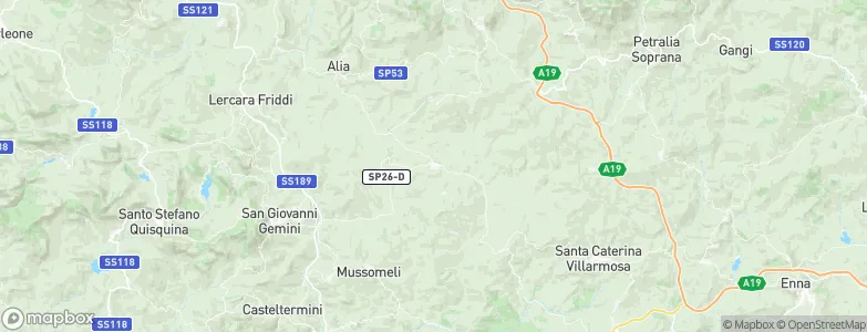 Vallelunga Pratameno, Italy Map