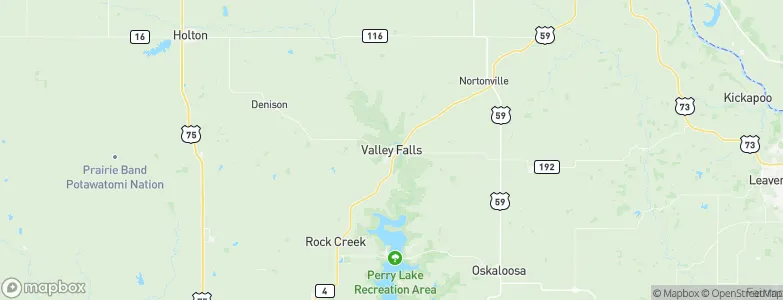 Valley Falls, United States Map