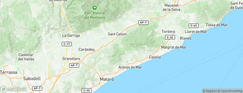 Vallgorguina, Spain Map