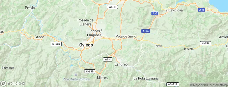 Vallina, Spain Map