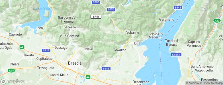 Vallio Terme, Italy Map