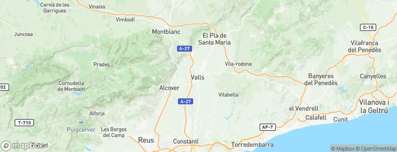 Valls, Spain Map