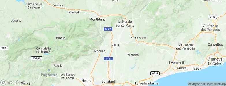 Valls, Spain Map