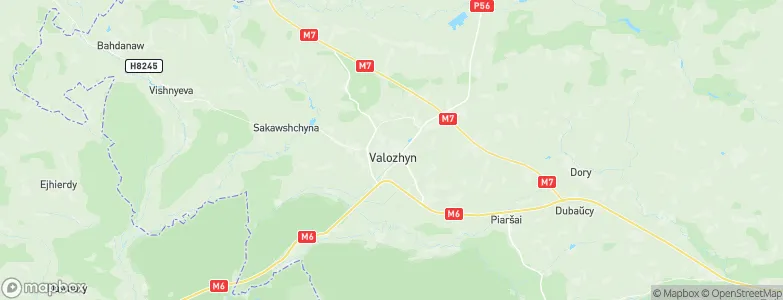 Valozhyn, Belarus Map