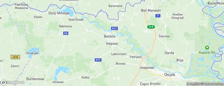 Valpovo, Croatia Map