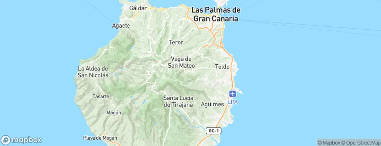 Valsequillo de Gran Canaria, Spain Map