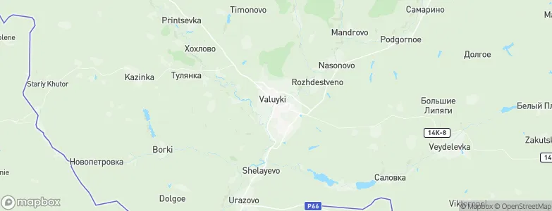 Valuyki, Russia Map
