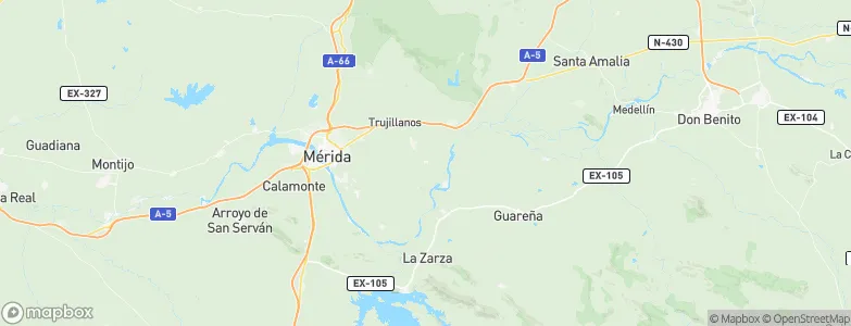 Valverde de Mérida, Spain Map
