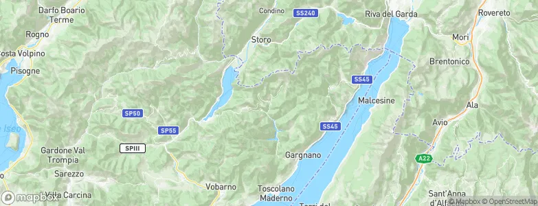 Valvestino, Italy Map