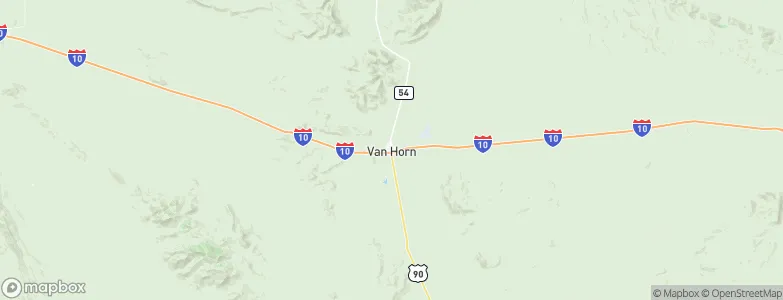 Van Horn, United States Map