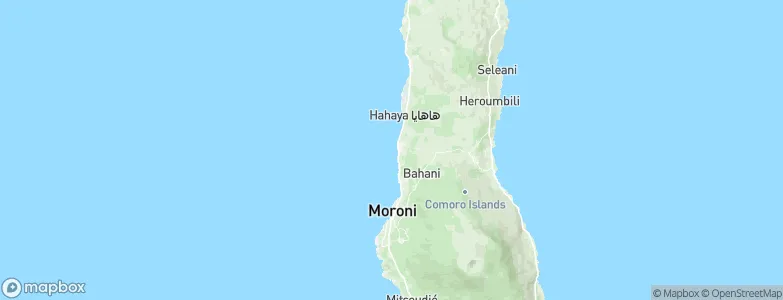 Vanambouani, Comoros Map
