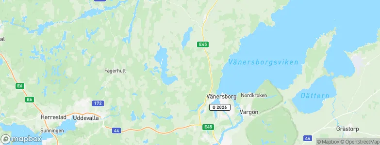 Vänersborgs Kommun, Sweden Map