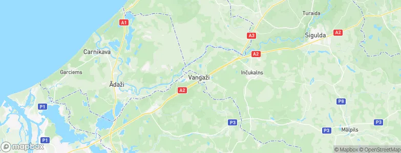 Vangaži, Latvia Map