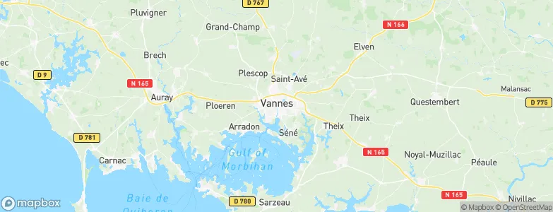 Vannes, France Map