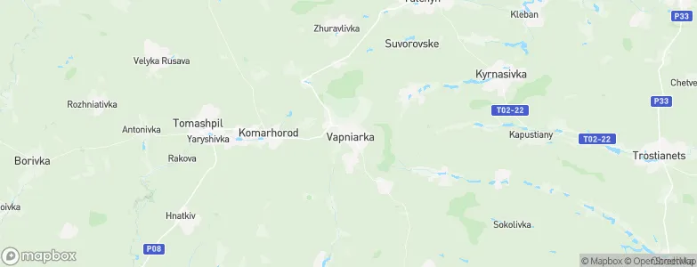 Vapnyarka, Ukraine Map