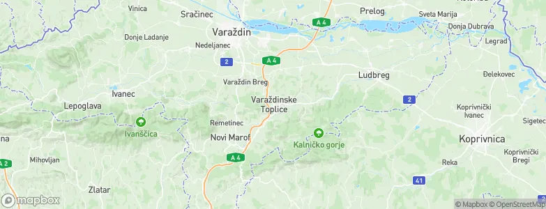 Varaždinske Toplice, Croatia Map