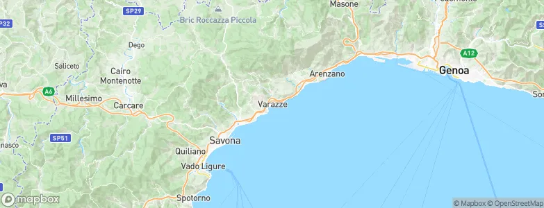 Varazze, Italy Map