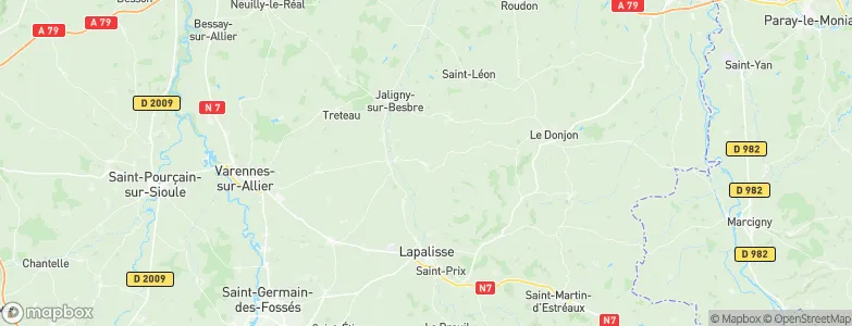 Varennes-sur-Tèche, France Map