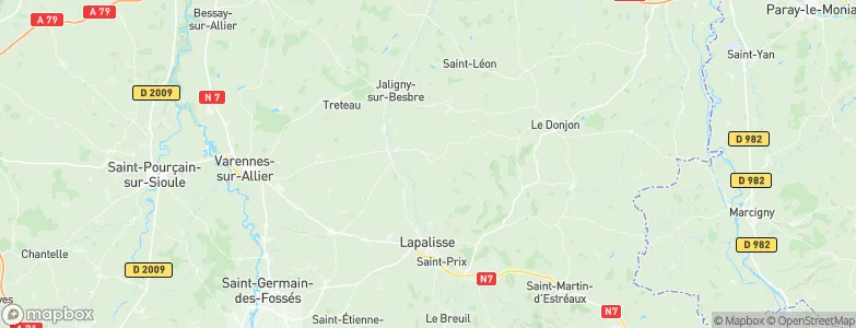 Varennes-sur-Tèche, France Map