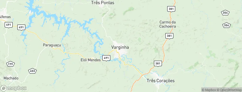 Varginha, Brazil Map