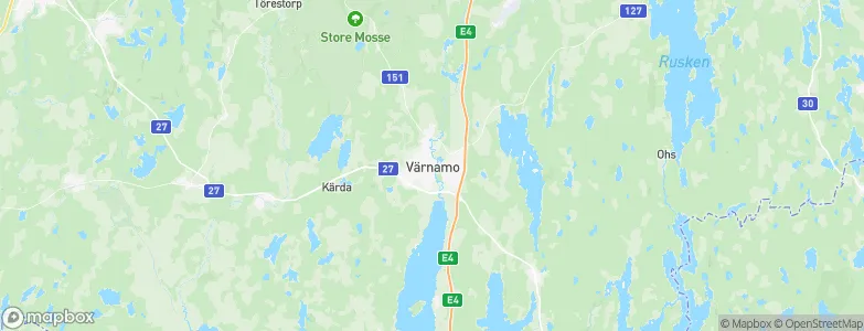 Värnamo, Sweden Map